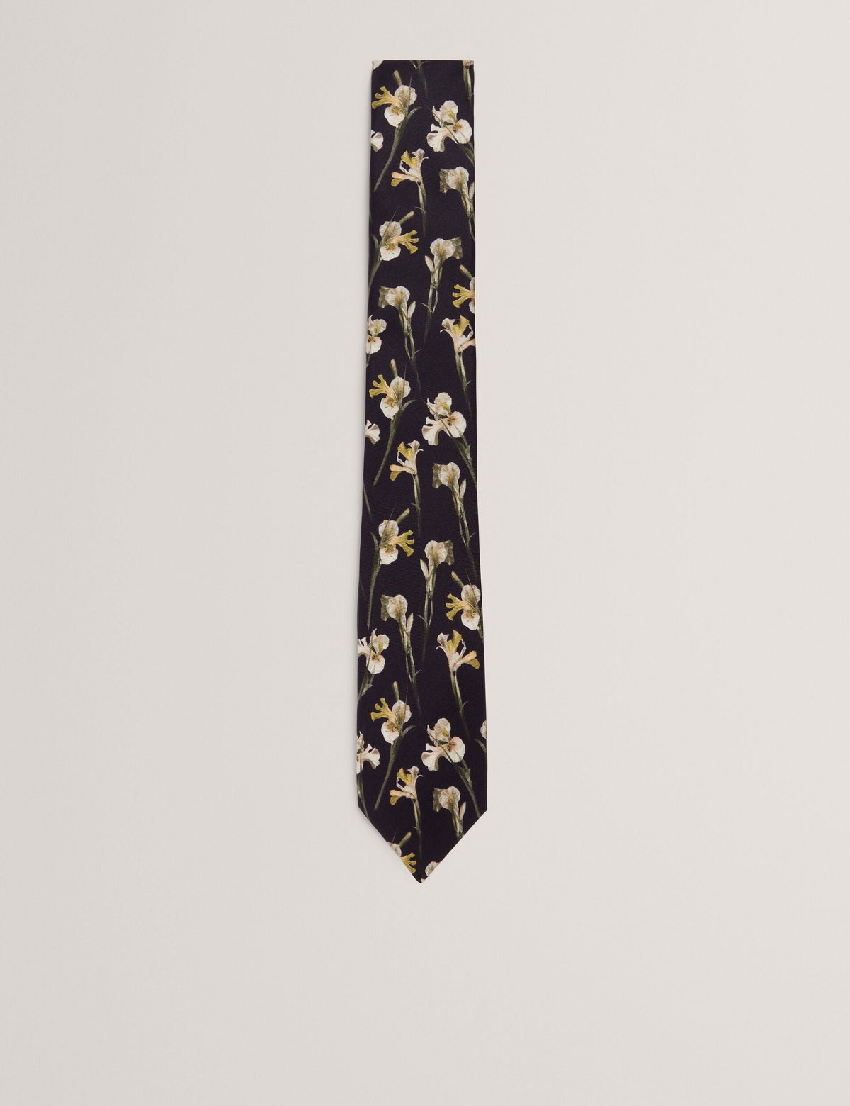 Men FRINTON - Orchid Floral Print Silk Tie - Ted Baker