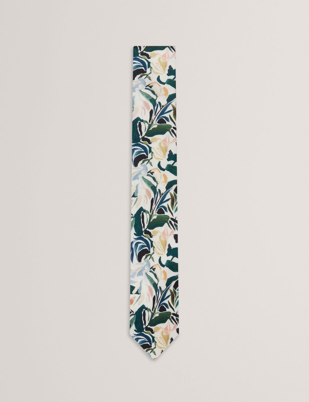 Men BOYTONN - Painted Floral Print Silk Tie - Ted Baker