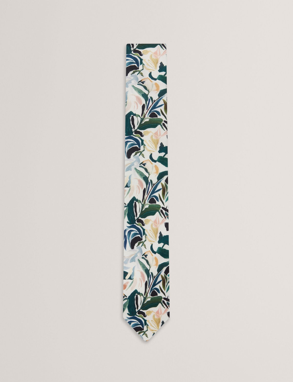 Men BOYTONN - Painted Floral Print Silk Tie - Ted Baker