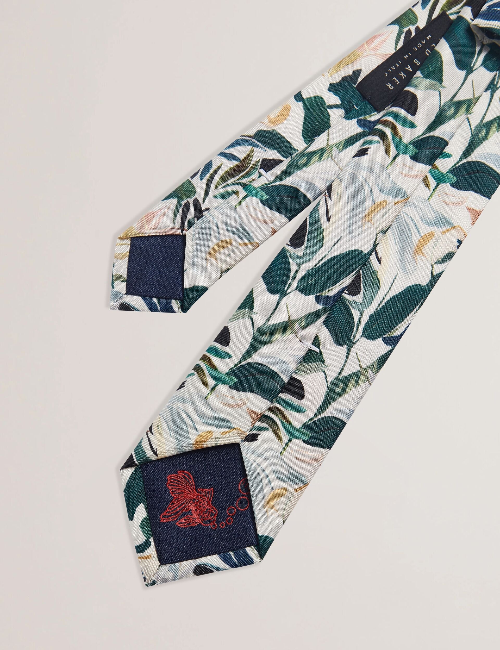Men BOYTONN - Painted Floral Print Silk Tie - Ted Baker