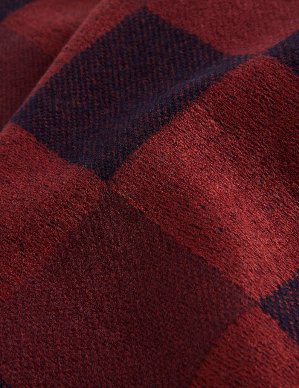 Men PETERRR - Block Check Scarf With Fringe Trim - Ted Baker