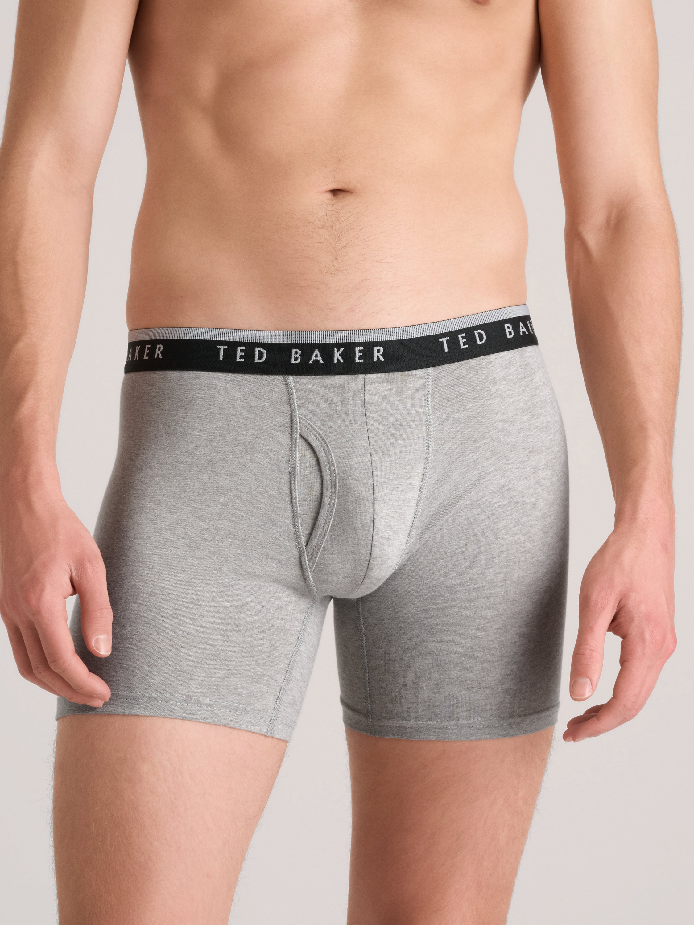 Men 4 Pack Cotton Stretch Boxer Briefs - Ted Baker