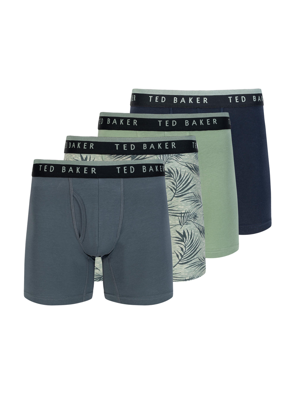 Men 4 Pack Cotton Stretch Boxer Briefs - Ted Baker