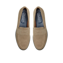 Men PARLIAMENT - Grained Leather Penny Loafers - Ted Baker