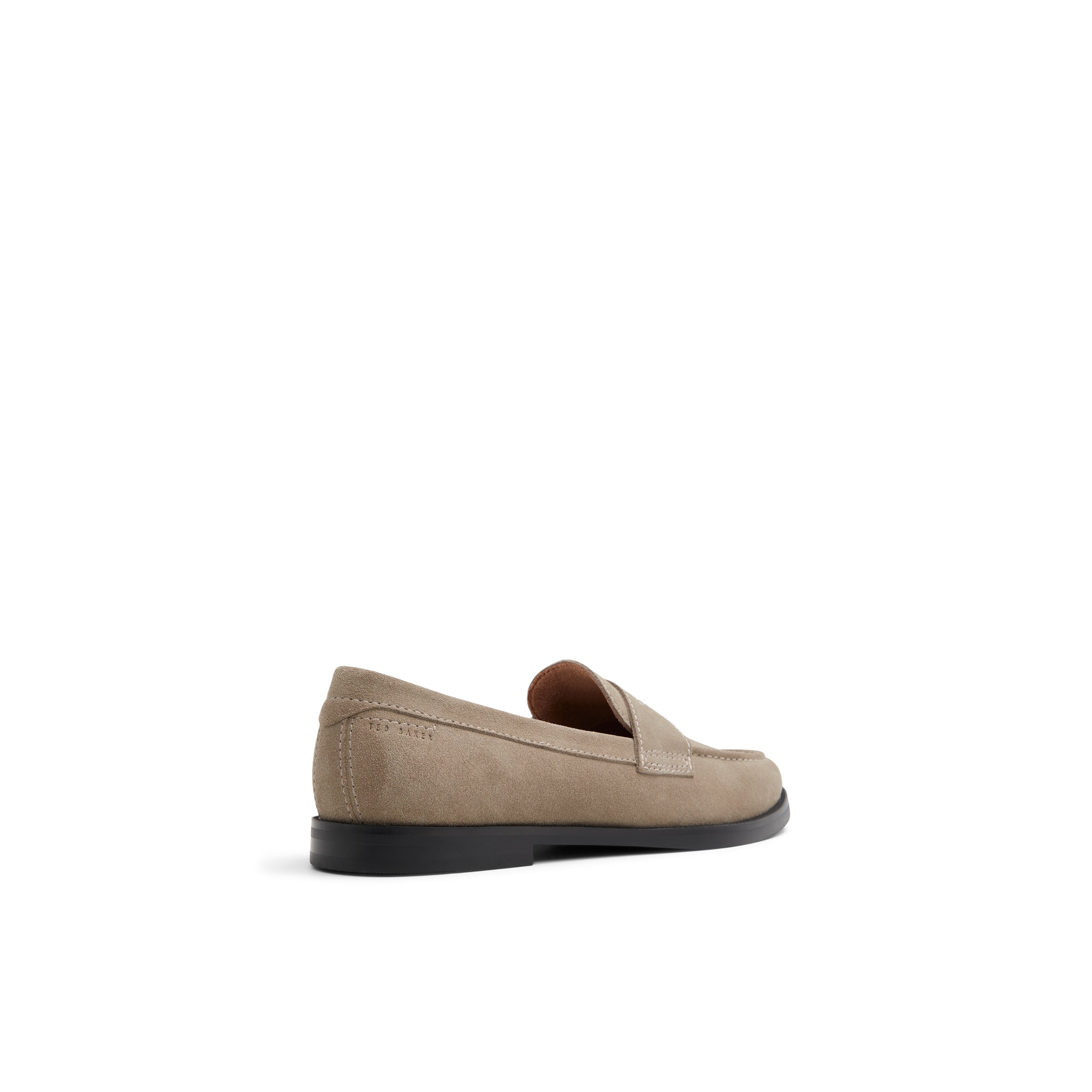 Men PARLIAMENT - Grained Leather Penny Loafers - Ted Baker