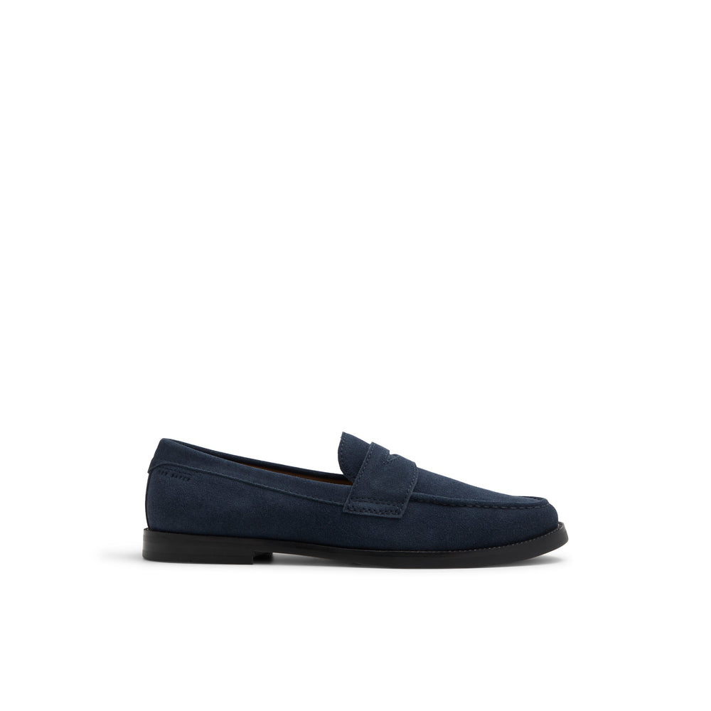 Men PARLIAMENT - Grained Leather Penny Loafers - Ted Baker