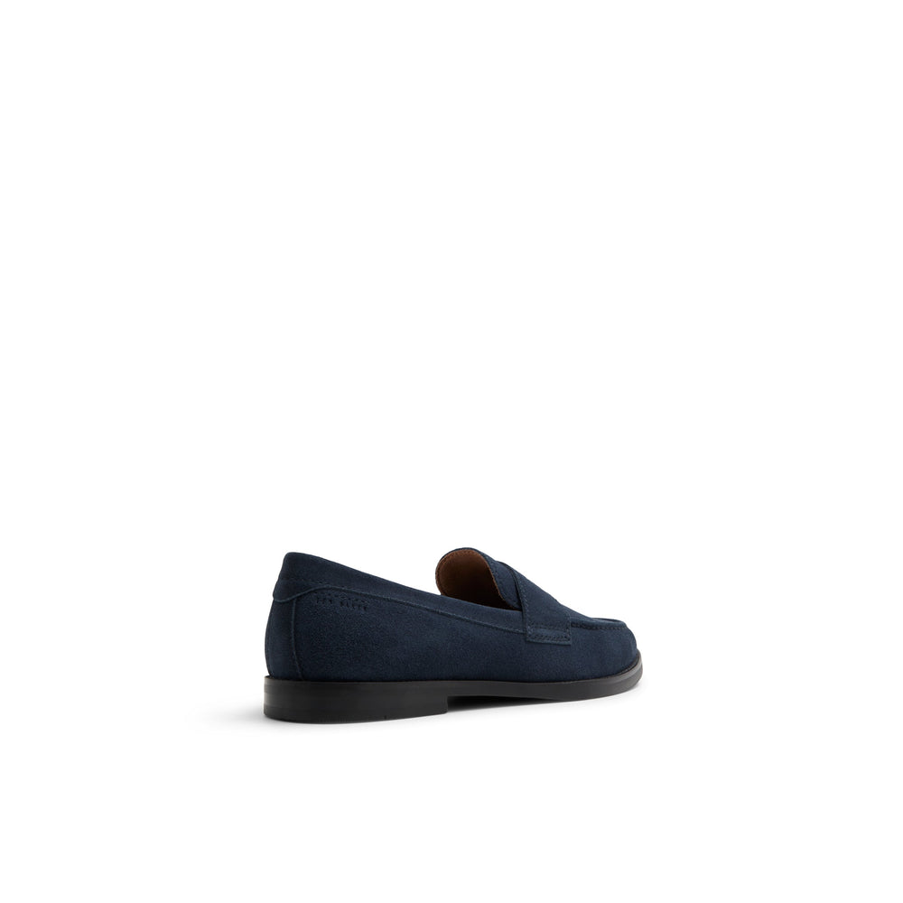 Men PARLIAMENT - Grained Leather Penny Loafers - Ted Baker