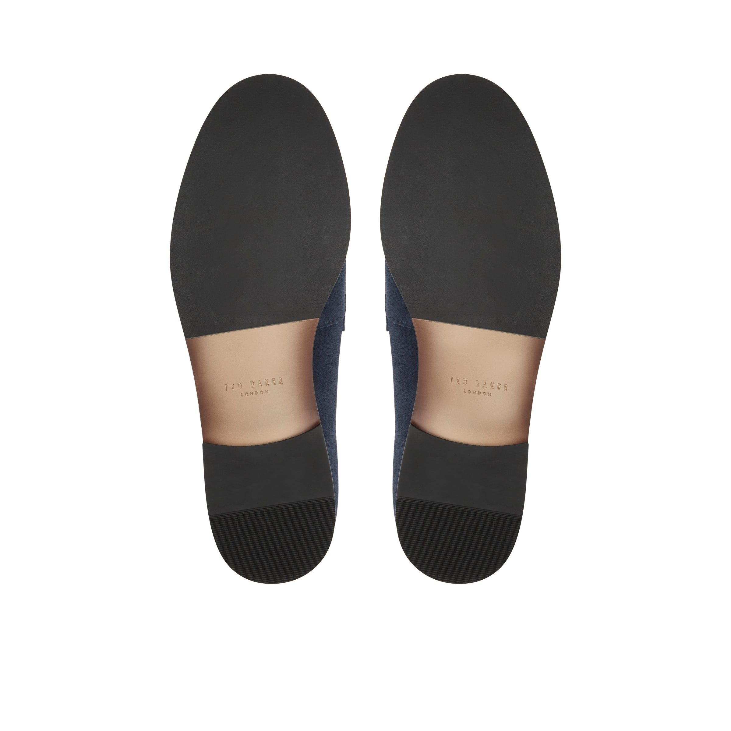 Men PARLIAMENT - Grained Leather Penny Loafers - Ted Baker