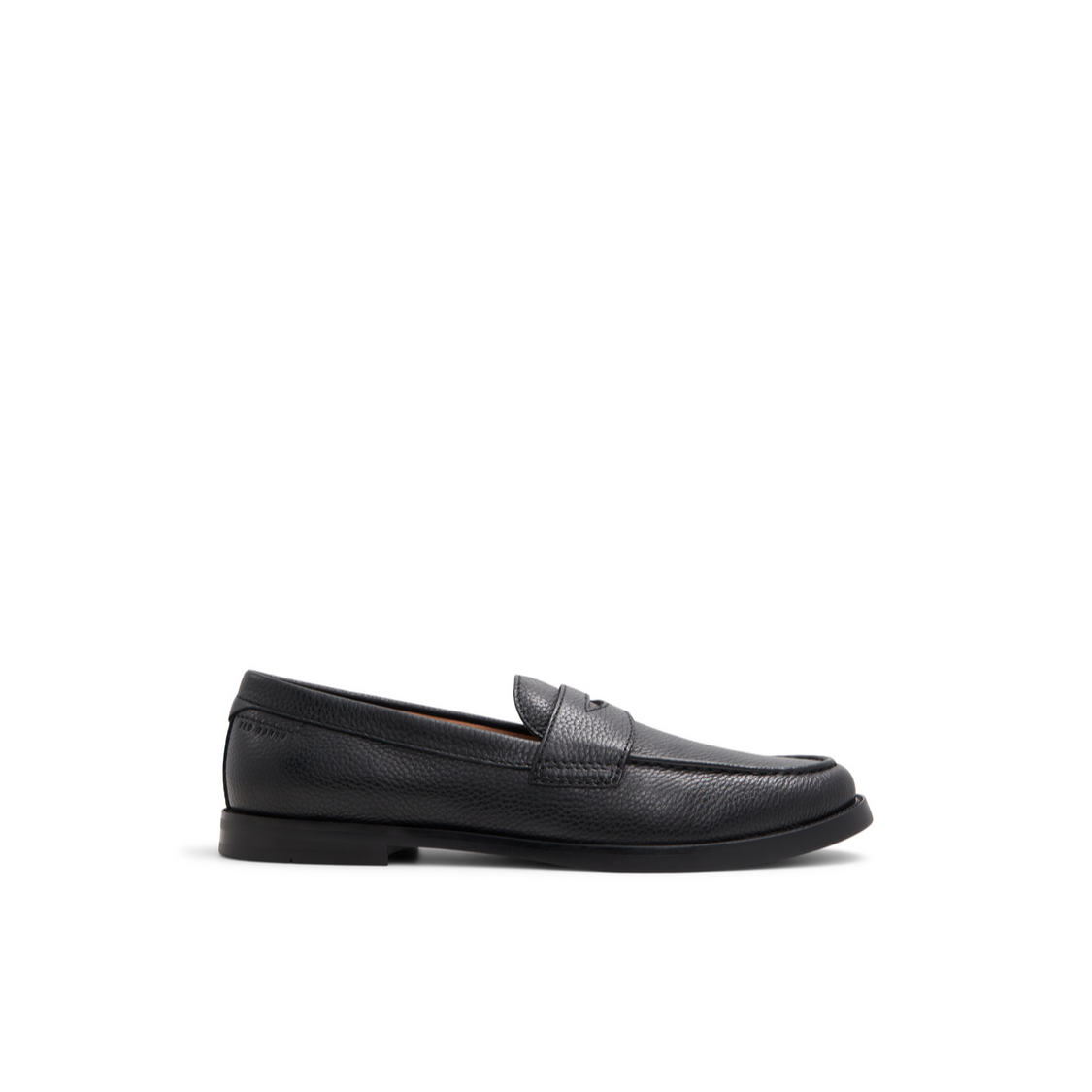 Men PARLIAMENT - Grained Leather Penny Loafers - Ted Baker