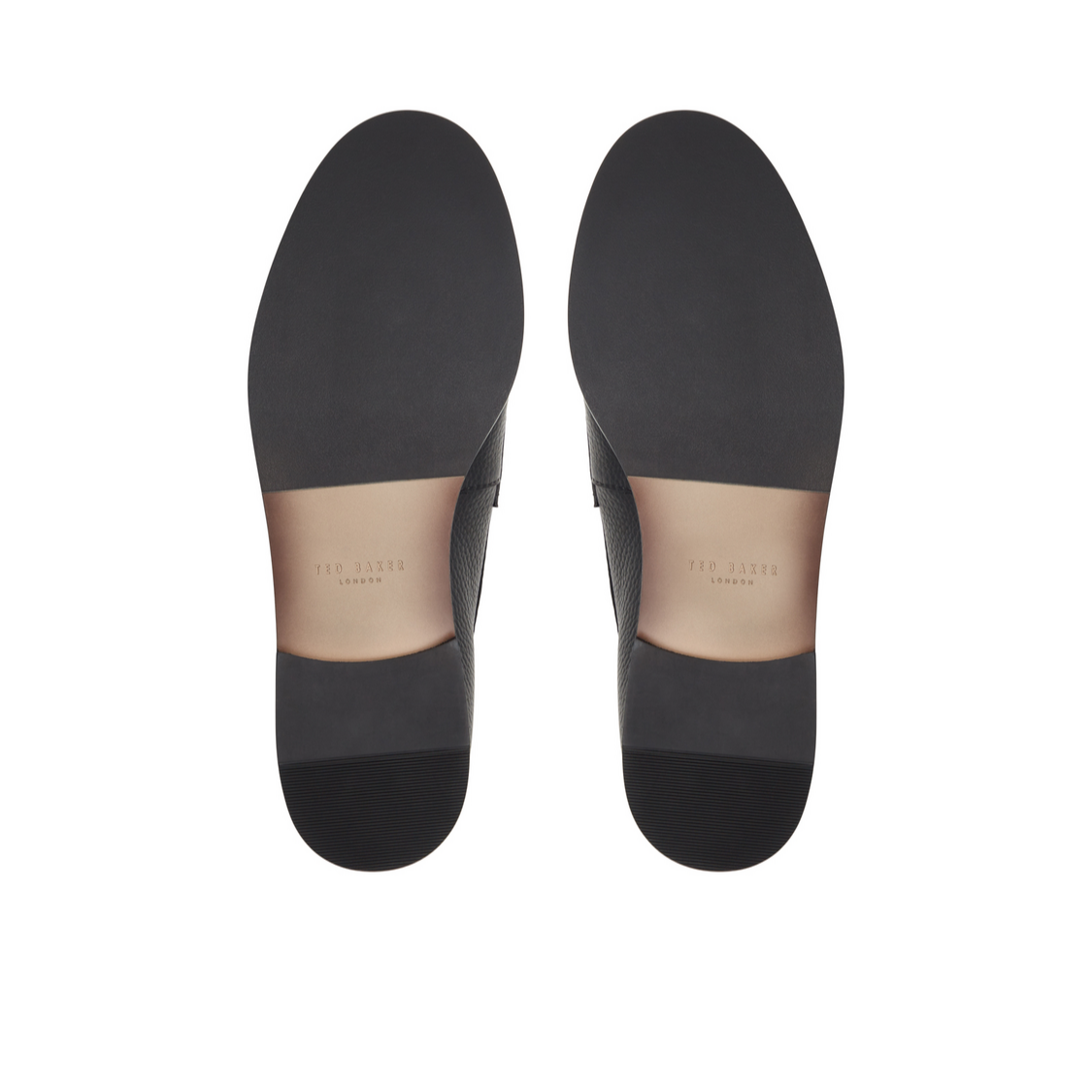 Men PARLIAMENT - Grained Leather Penny Loafers - Ted Baker