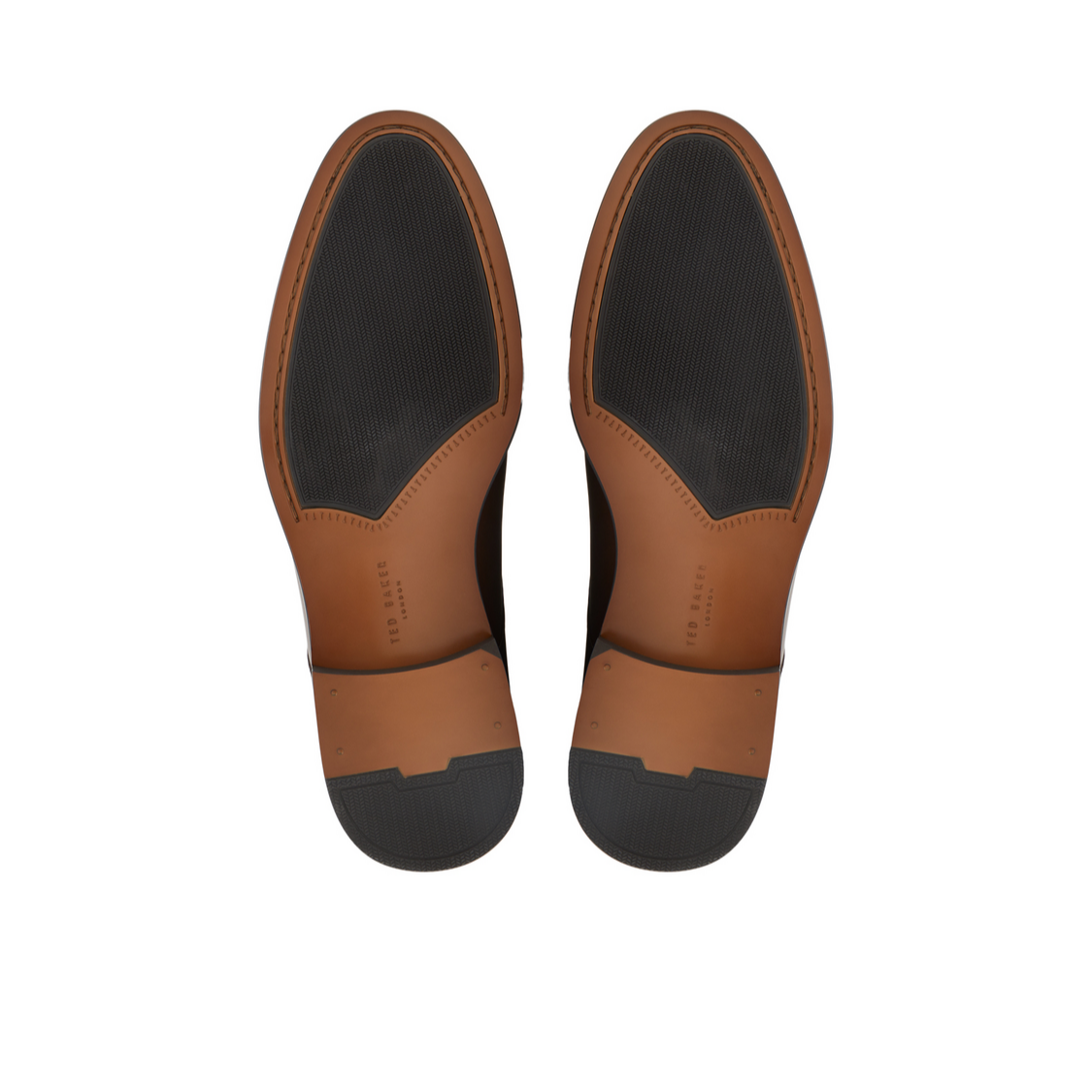 Men REGENT - Brown Smooth Leather Derby Shoes - Ted Baker