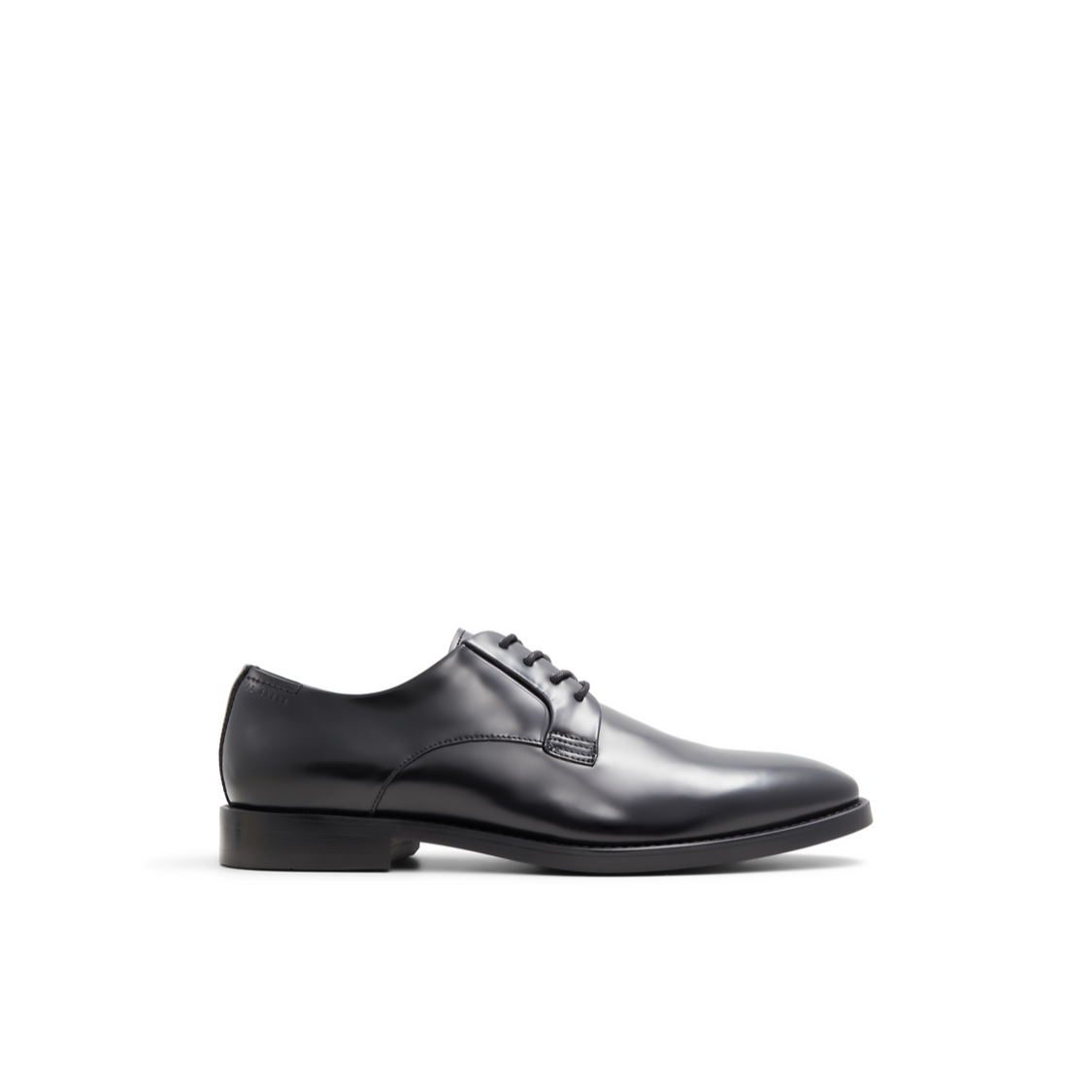 Men REGENT - Black Polished Leather Derby Shoes - Ted Baker