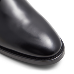 Men REGENT - Black Polished Leather Derby Shoes - Ted Baker