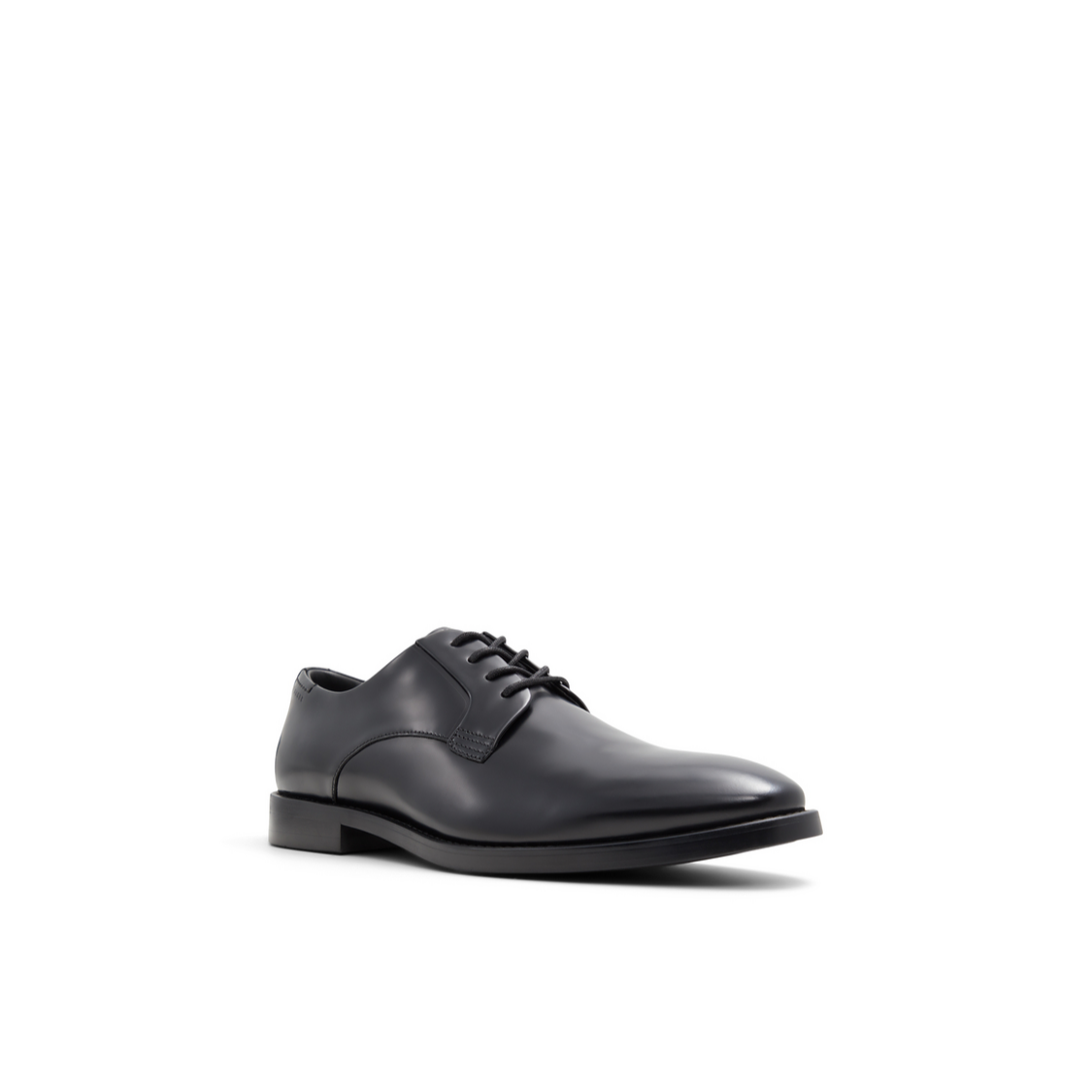Men REGENT - Black Polished Leather Derby Shoes - Ted Baker