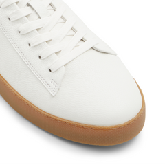 Men WESTWOOD - White Leather Cup Sole Sneakers - Ted Baker