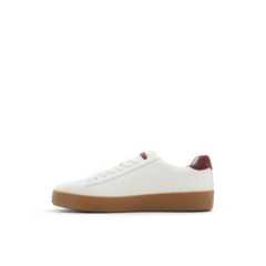 Men WESTWOOD - White Leather Cup Sole Sneakers - Ted Baker
