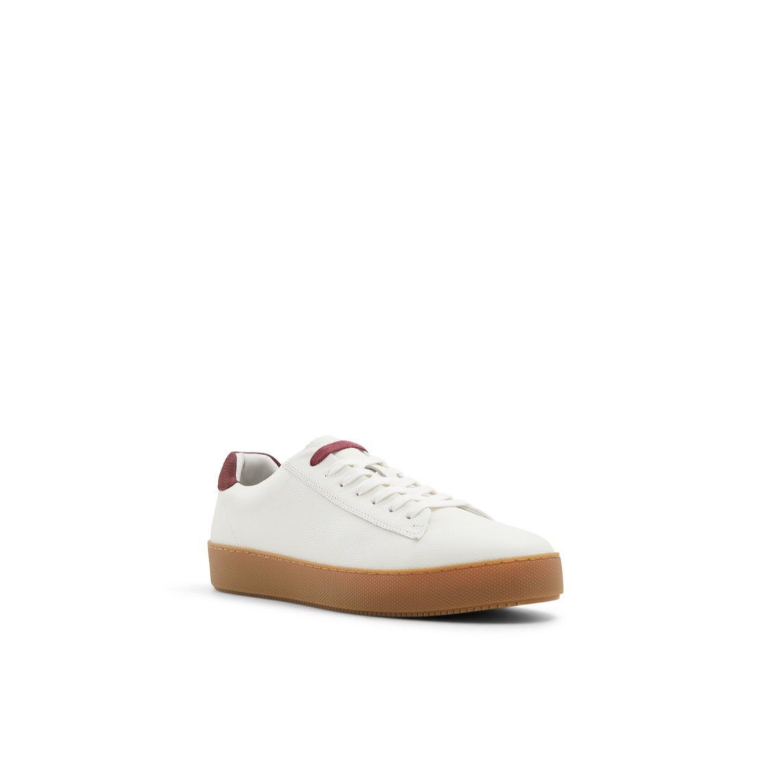 Men WESTWOOD - White Leather Cup Sole Sneakers - Ted Baker