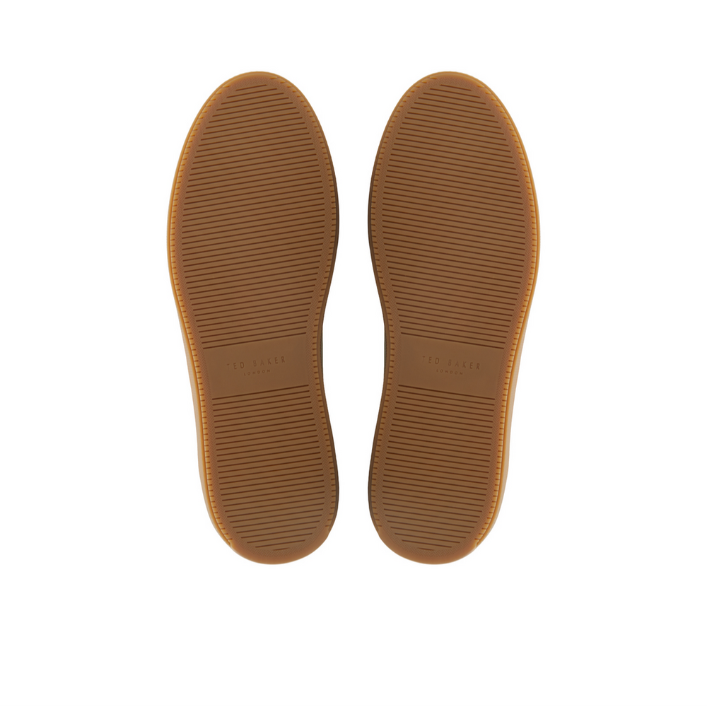 Men WESTWOOD - White Leather Cup Sole Sneakers - Ted Baker
