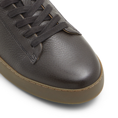 Men WESTWOOD - Black Leather Cup Sole Sneakers - Ted Baker