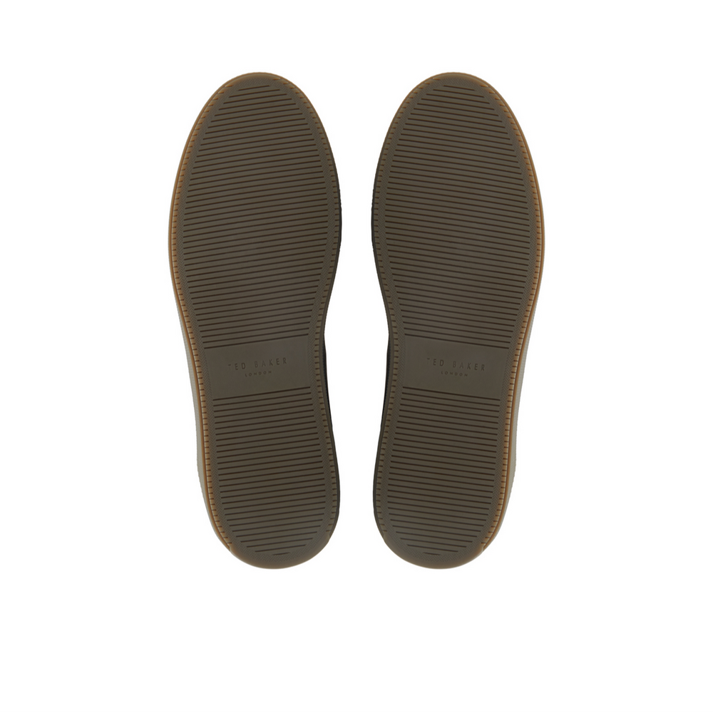 Men WESTWOOD - Black Leather Cup Sole Sneakers - Ted Baker