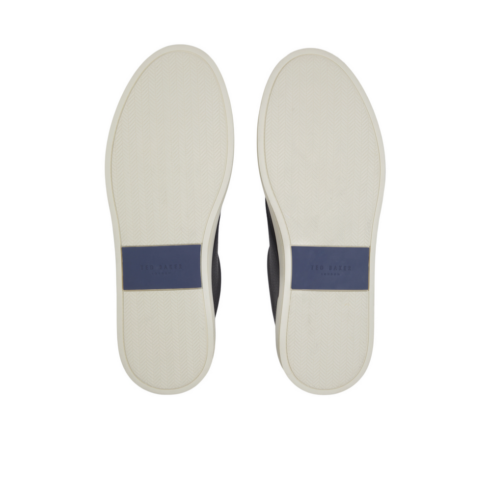 Men BRENTON - Textured Leather Slip On Sneakers - Ted Baker