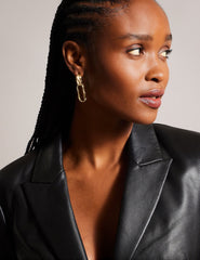 Sale|Women MELLIIE - Longline Single Breasted Leather Blazer - Ted Baker