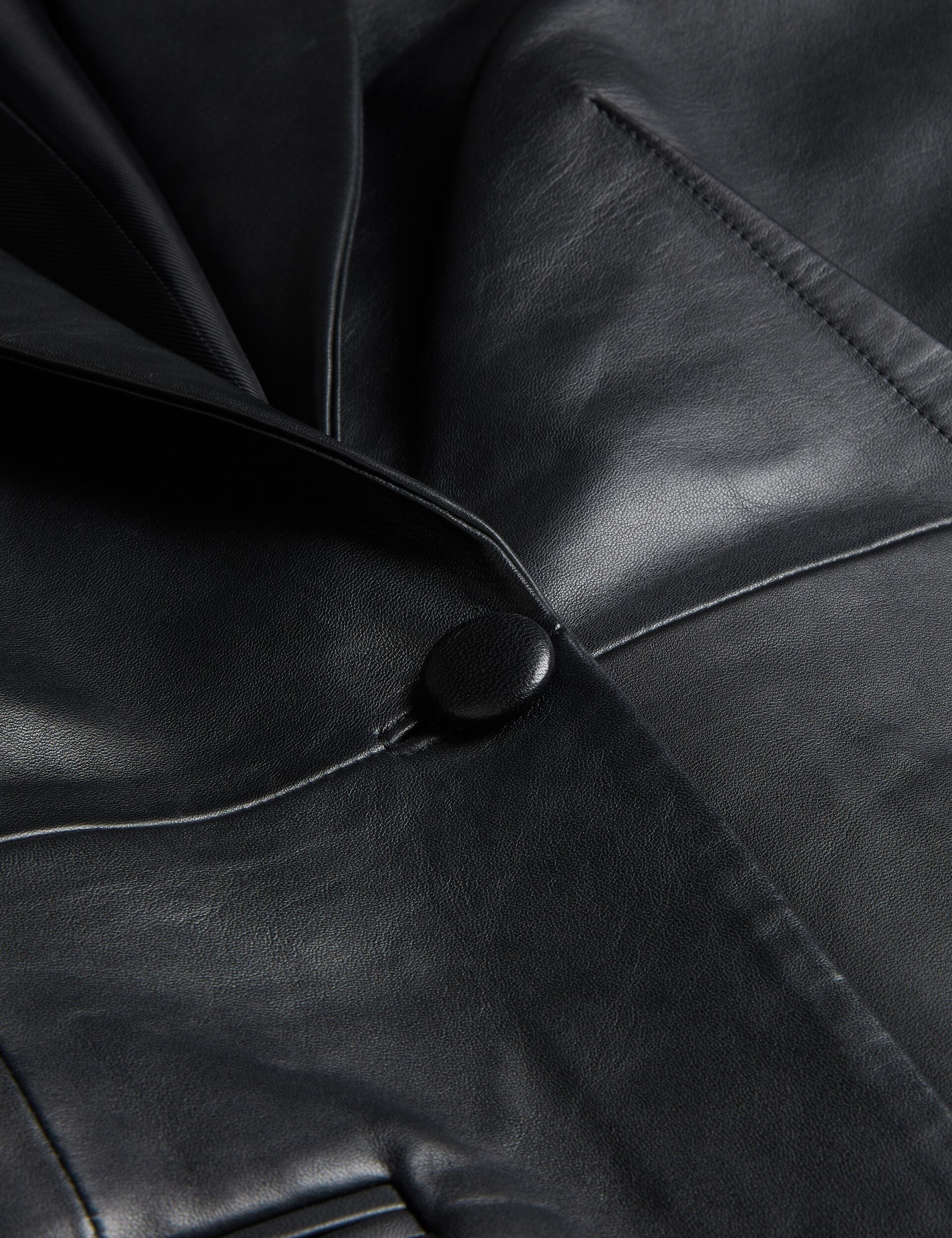 Sale|Women MELLIIE - Longline Single Breasted Leather Blazer - Ted Baker