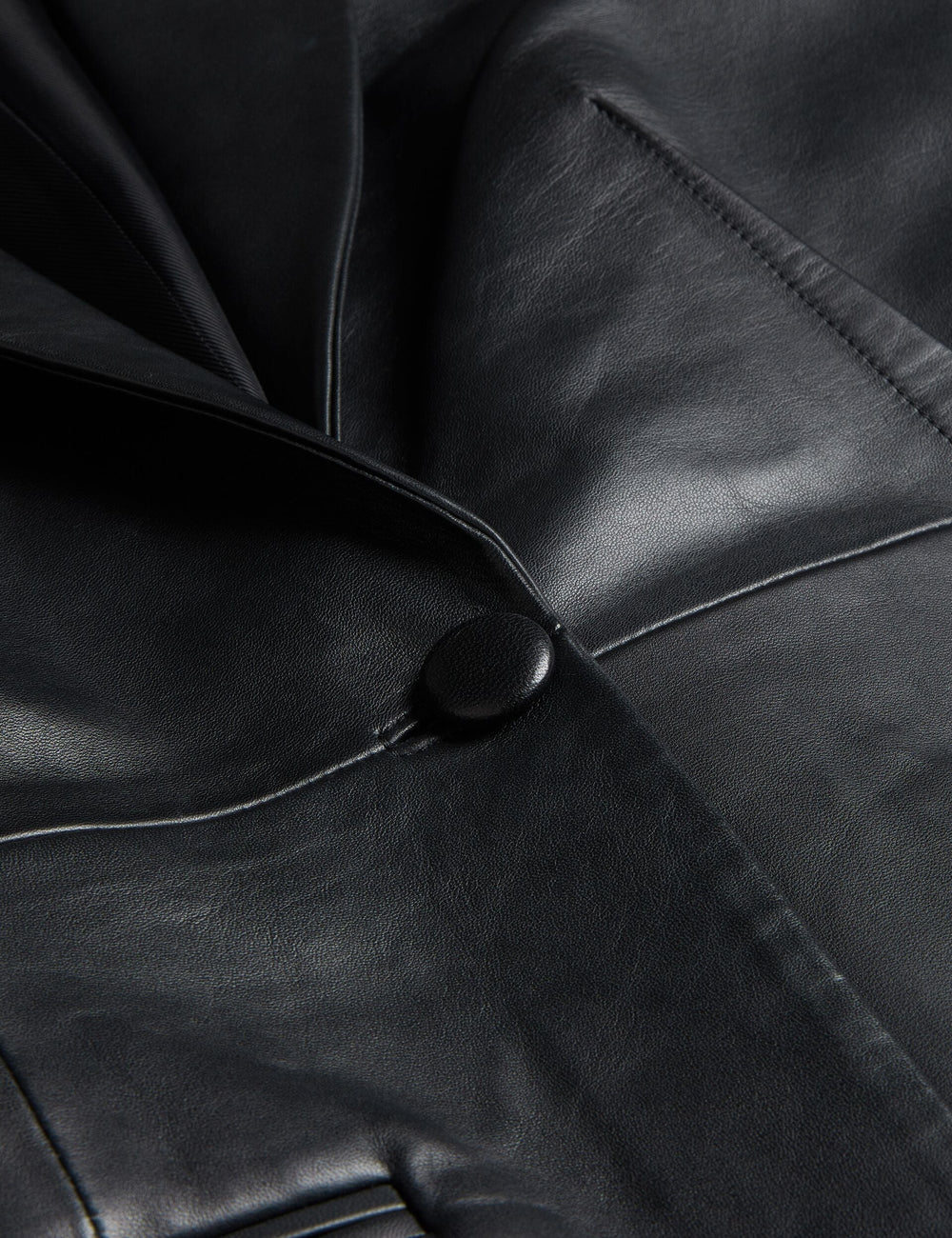 Sale|Women MELLIIE - Longline Single Breasted Leather Blazer - Ted Baker