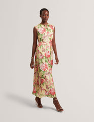 Sale|Women PARKER Satin Floral Sleeveless Maxi Dress - Ted Baker