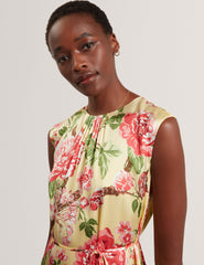 Sale|Women PARKER Satin Floral Sleeveless Maxi Dress - Ted Baker