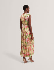 Sale|Women PARKER Satin Floral Sleeveless Maxi Dress - Ted Baker