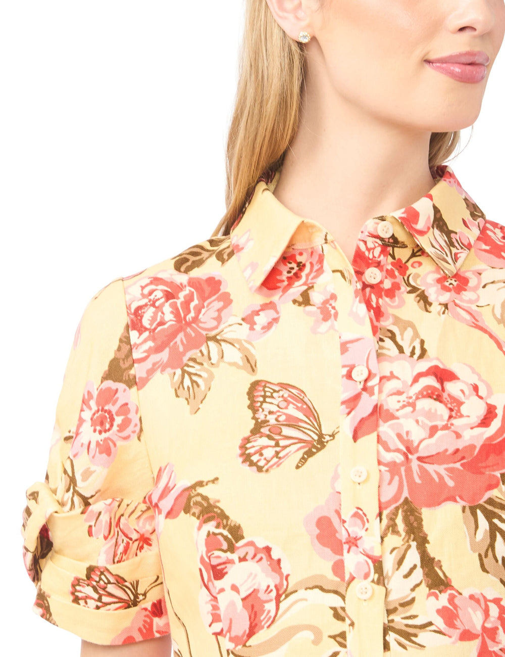 Sale|Women STINA Floral Twist Sleeve Mini Shirt Dress - Ted Baker