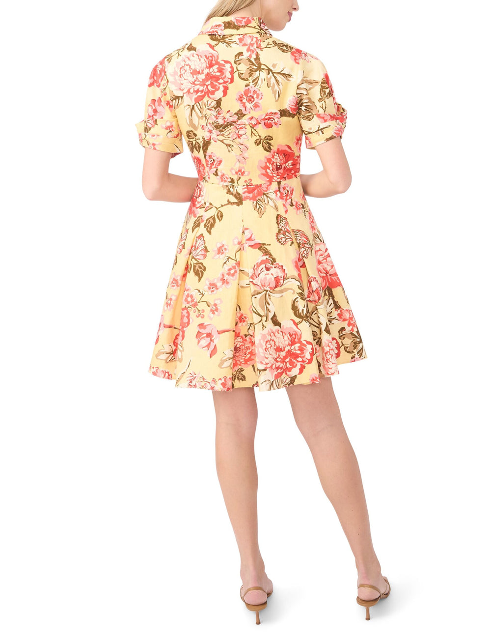 Sale|Women STINA Floral Twist Sleeve Mini Shirt Dress - Ted Baker