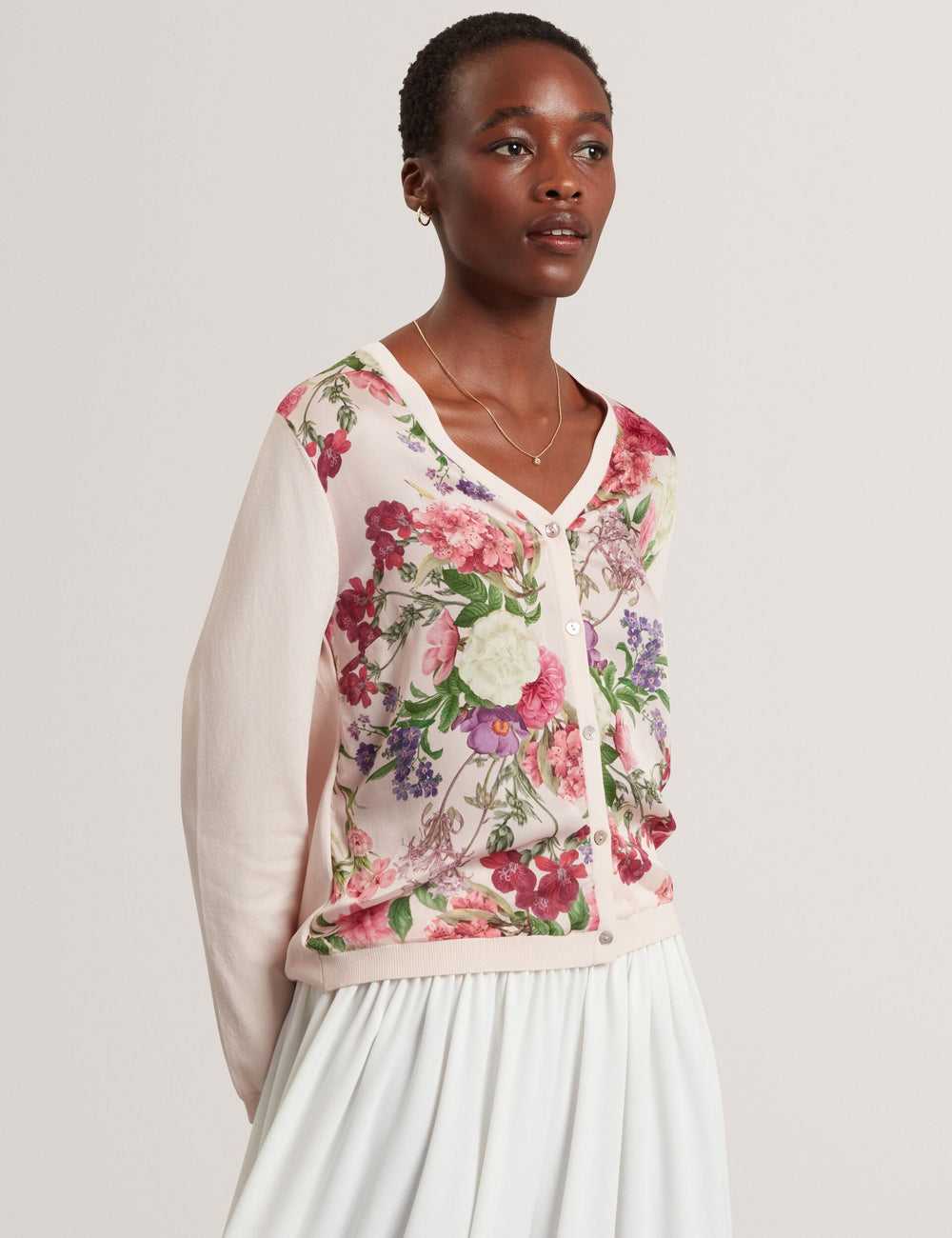 Sale LISA - Mixed Media Cardigan - Ted Baker