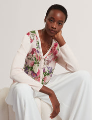 Sale LISA - Mixed Media Cardigan - Ted Baker