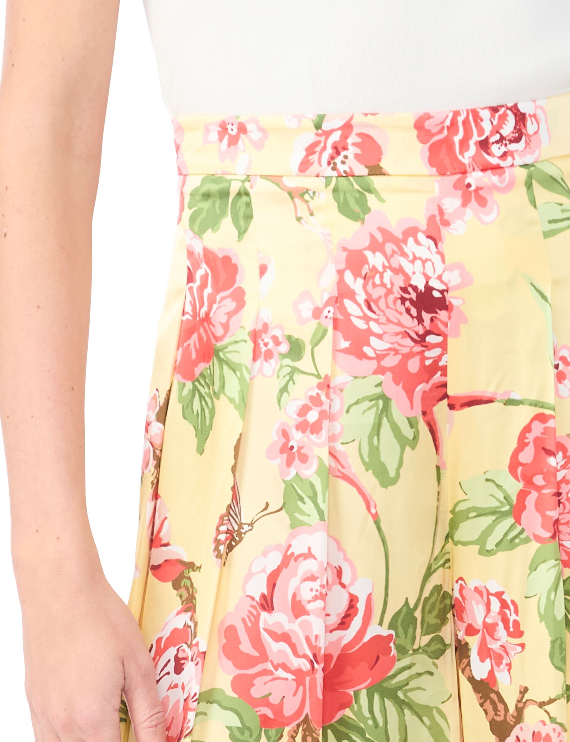 Sale|Women EVELYN Floral Pleated Wide Leg Pants - Ted Baker