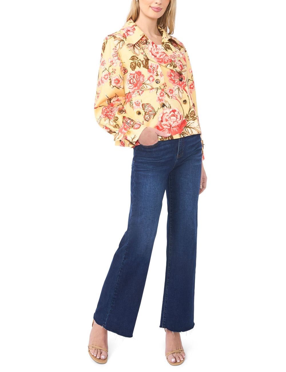 Sale|Women LEAH Floral Print Short Trench Jacket - Ted Baker