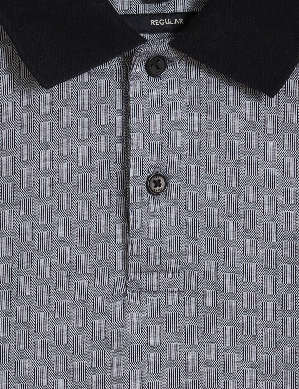 Sale|Men AUGUSO - Textured Jacquard Cotton Polo Shirt - Ted Baker