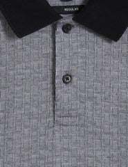 Sale|Men AUGUSO - Textured Jacquard Cotton Polo Shirt - Ted Baker