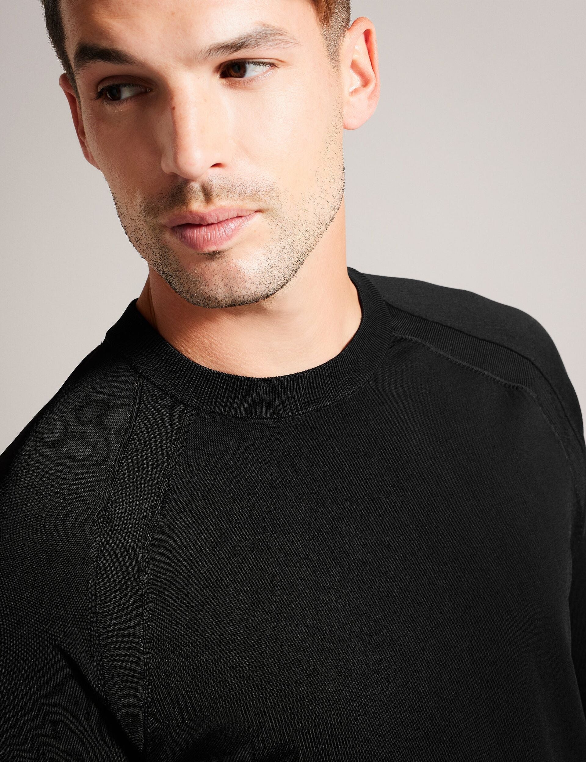 Sale|Men MAYWO - Saddle Shoulder Crew Neck Jumper - Ted Baker