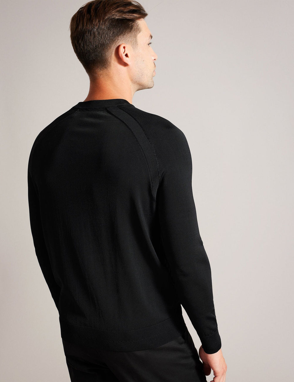Sale|Men MAYWO - Saddle Shoulder Crew Neck Jumper - Ted Baker