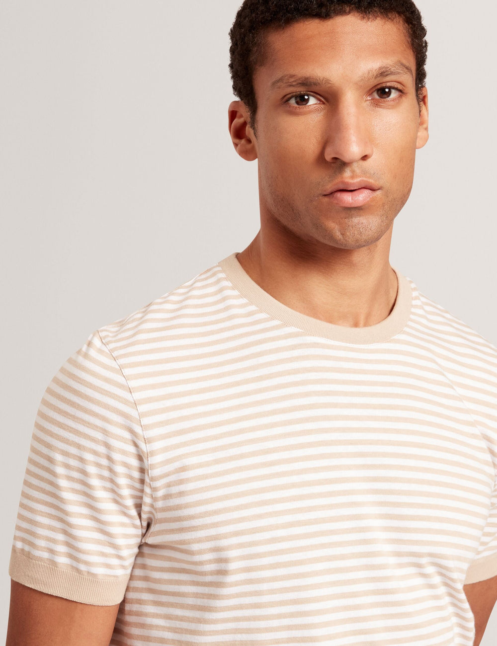 Sale|Men OURME - Classic Stripe Cotton Crew Neck T-Shirt - Ted Baker