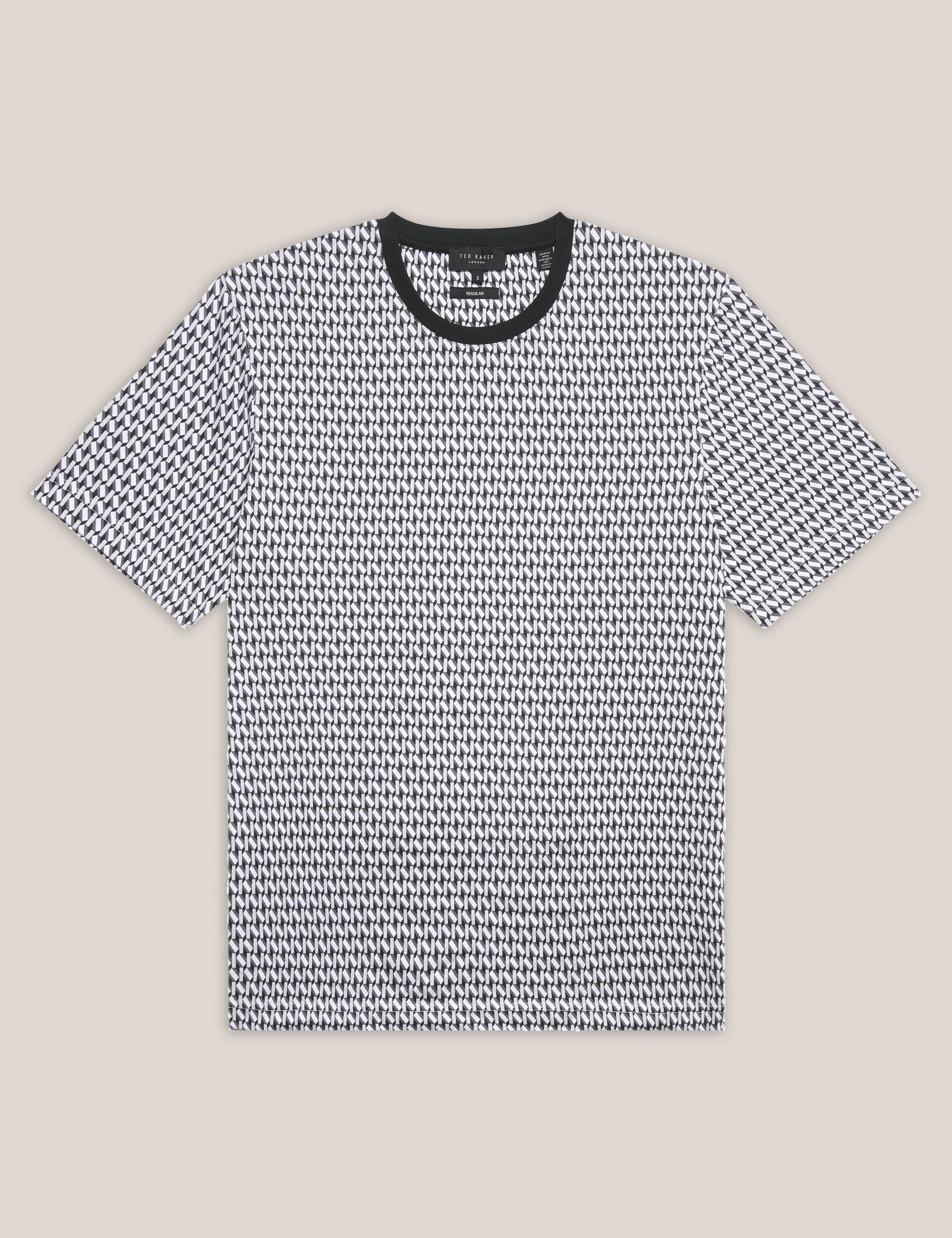 Sale|Men SANGS Geometric Jersey Top Gift Set in Black - Ted Baker