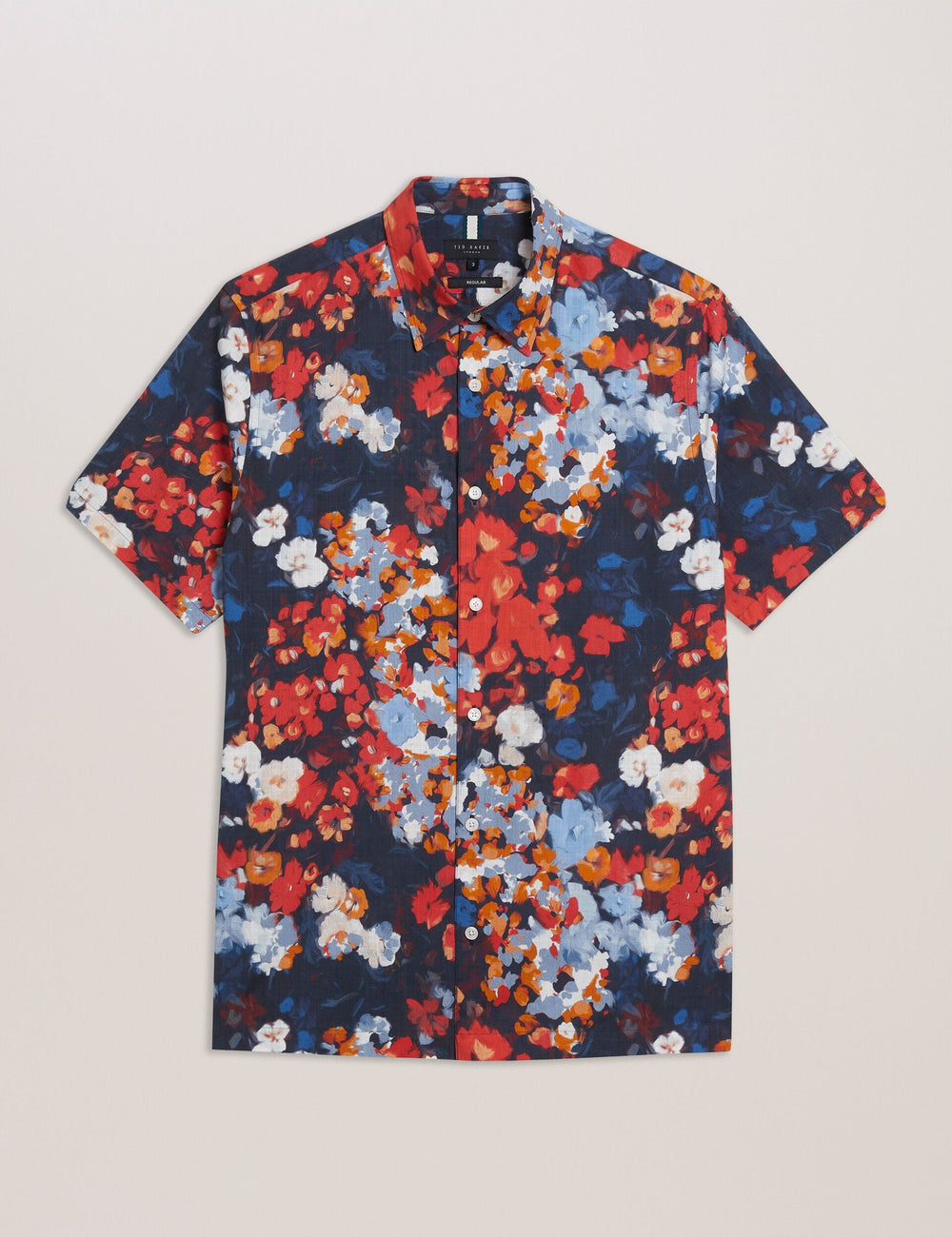 Sale|Men PIERRES - Short Sleeve Camo Floral Shirt - Ted Baker