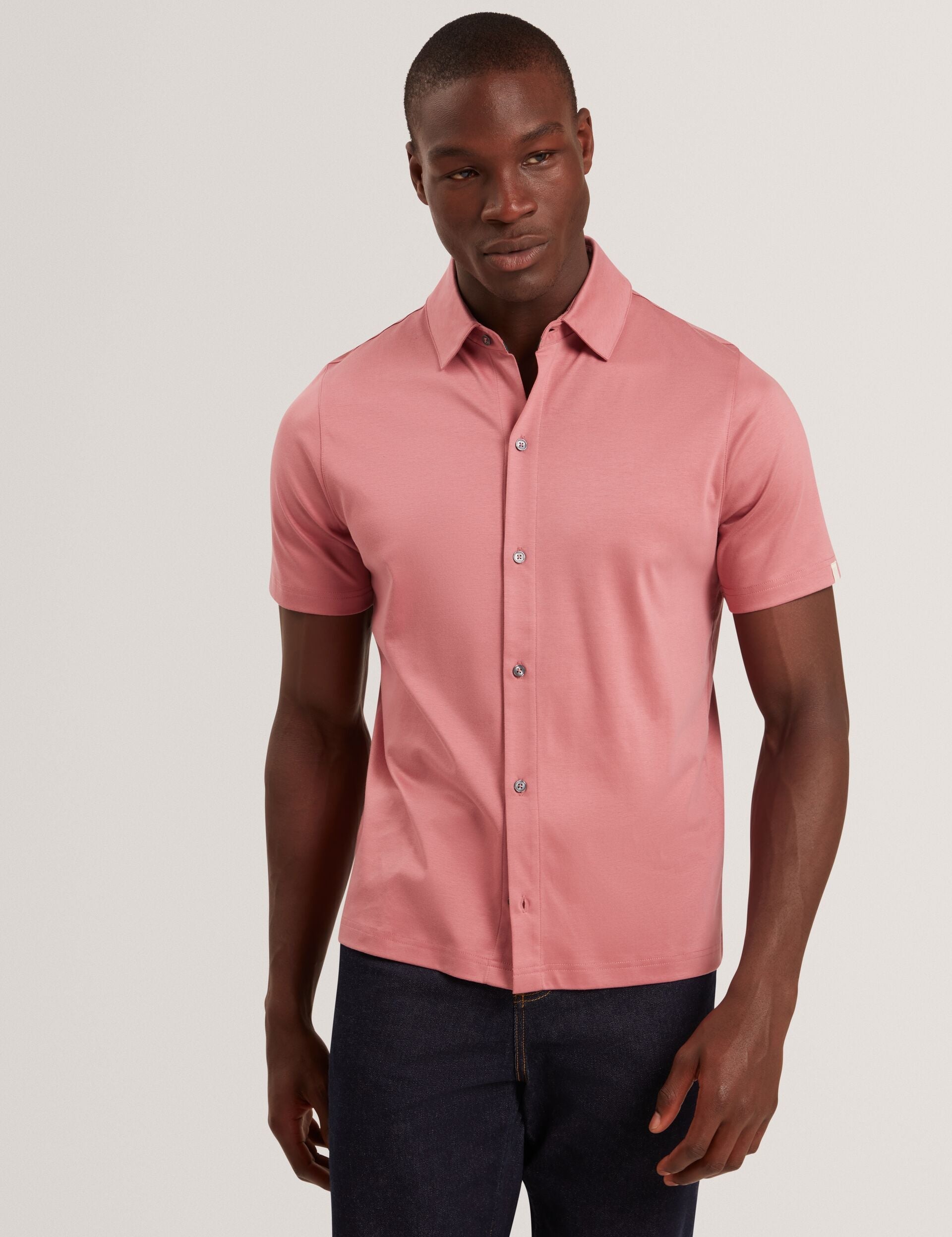 Sale|Men FILLIPP Soft Jersey Button-Through Polo Shirt - Ted Baker