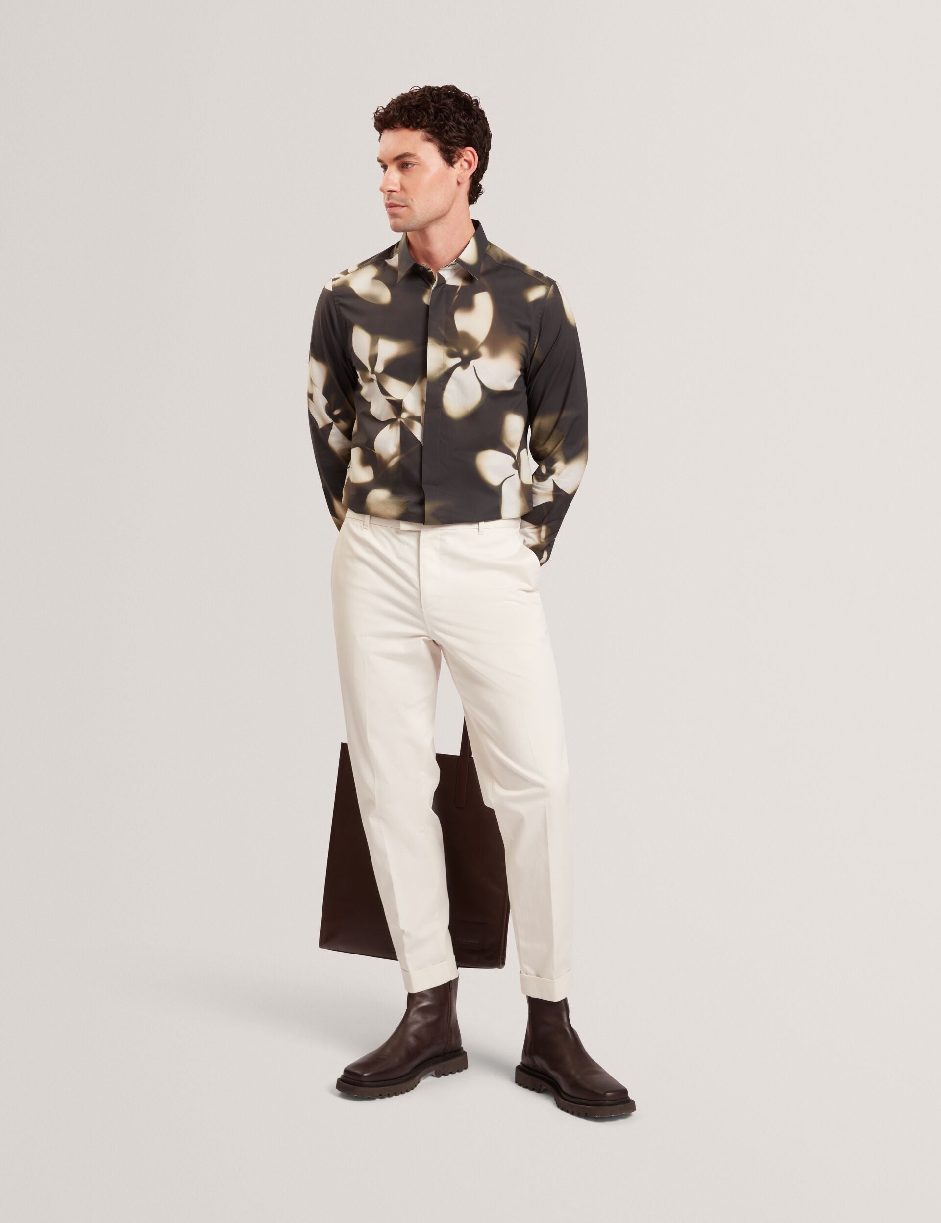 Sale WRENIN Photographic Floral Print Long Sleeve Shirt - Ted Baker