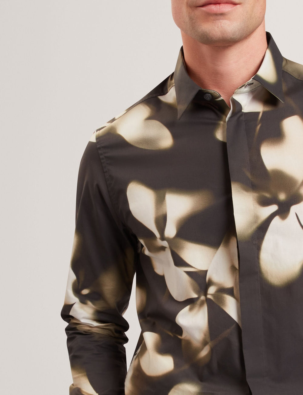 Sale WRENIN Photographic Floral Print Long Sleeve Shirt - Ted Baker