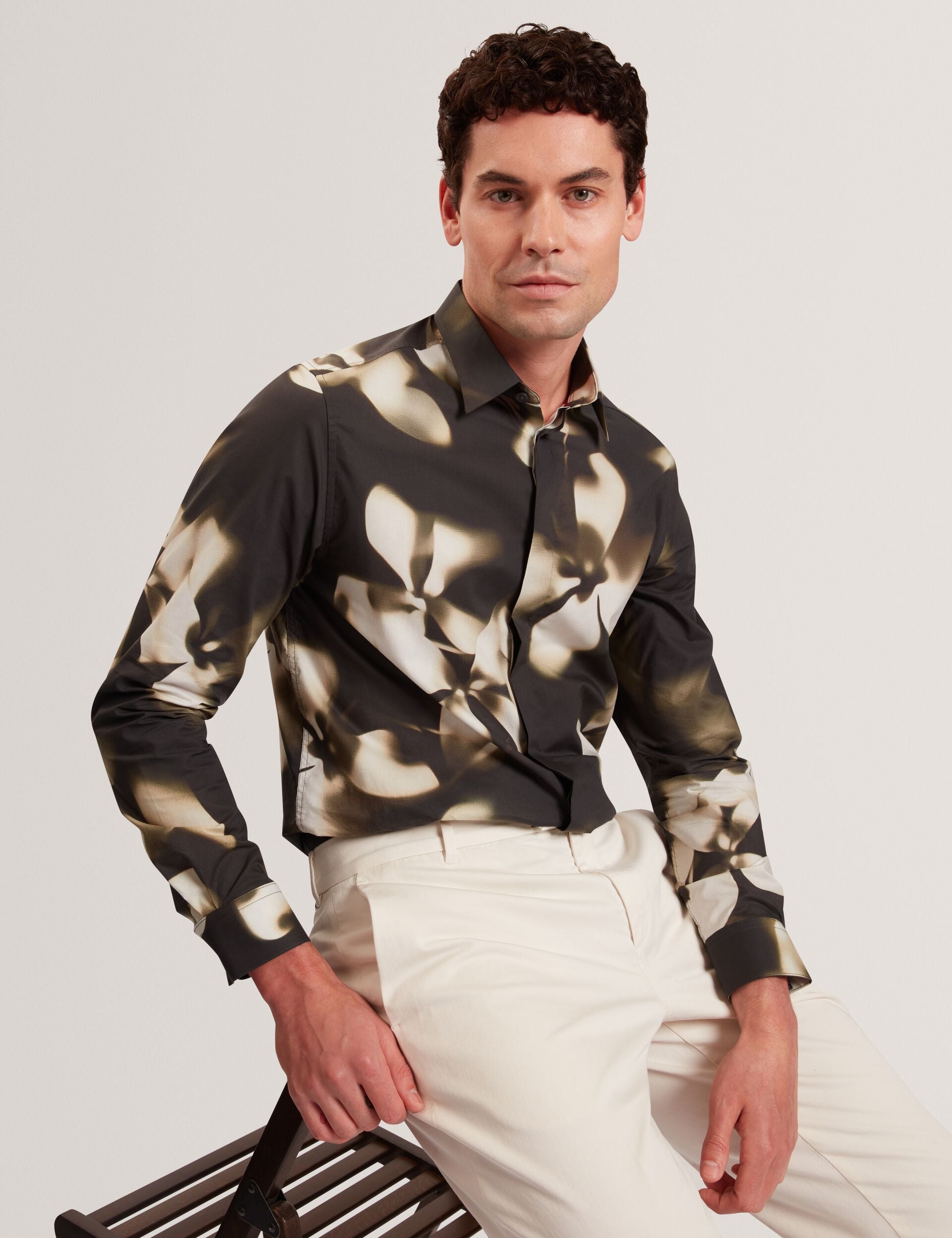 Sale WRENIN Photographic Floral Print Long Sleeve Shirt - Ted Baker