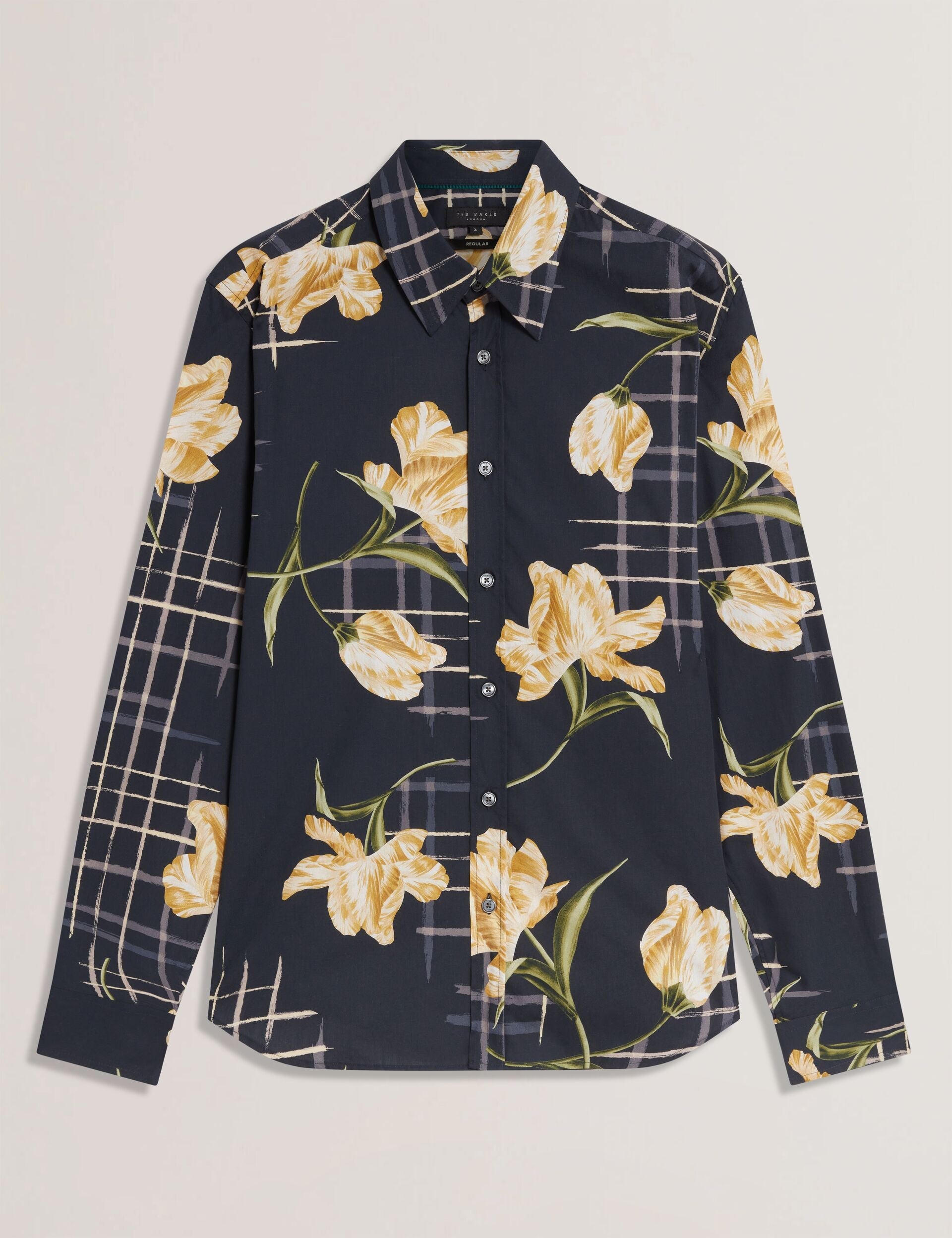 Sale|Men QUORIK Mixed Floral Print Long Sleeve Shirt - Ted Baker