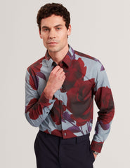 Sale|Men GIVIRA Rose Graphic Cotton Long Sleeve Shirt - Ted Baker